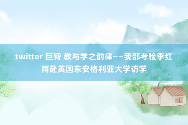 twitter 巨臀 教与学之韵律——我部考验李红雨赴英国东安格利亚大学访学